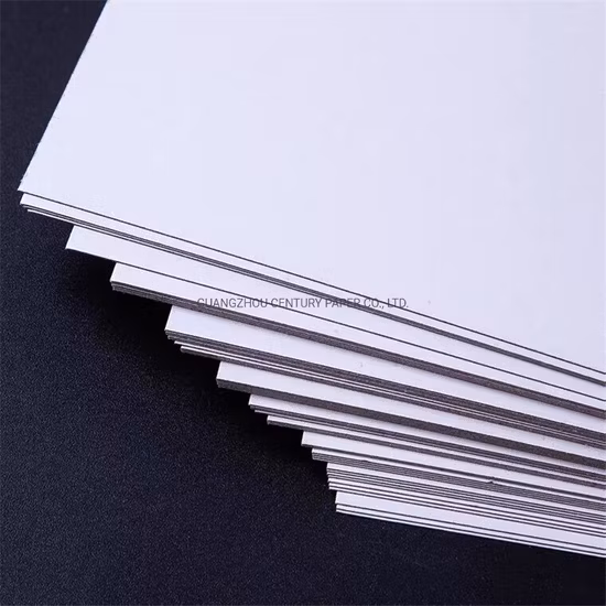250GSM 300GSM 350 GSM 400GSM Branco Revestido Duplex Duplex Papelão Cinzento com Verso Cinzento