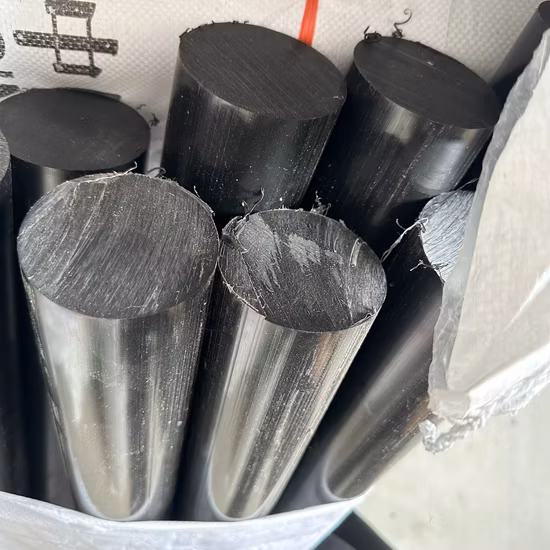 Hastes redondas de plástico leve e de baixa absorção de umidade PE300 PE500 HDPE para usinagem CNC