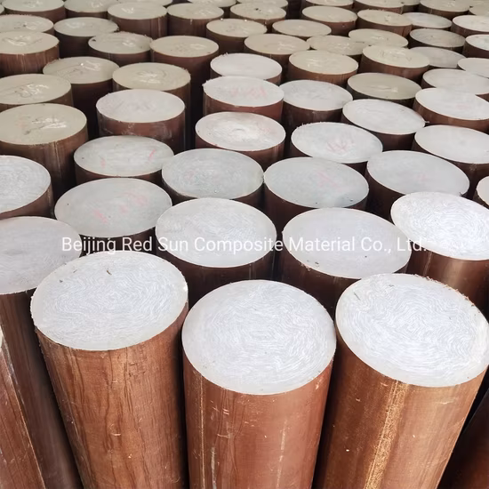 Hastes de isolamento de baquelite material de tecido de algodão fenólico fábrica de hastes laminadas