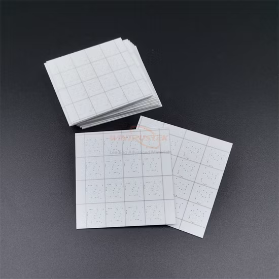 Placa isolante de substrato de cerâmica elétrica de alumina polida para isolador de cerâmica