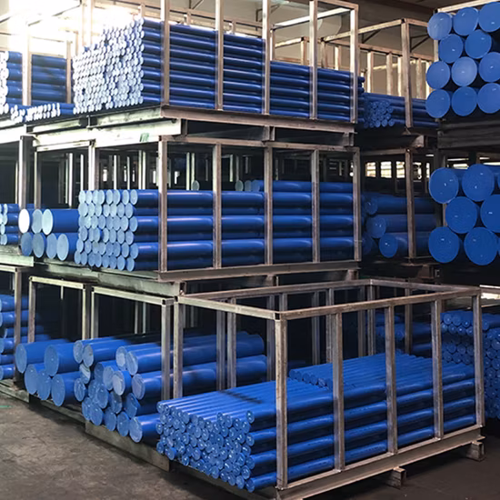 Haste de plástico UHMW PE/Haste de UHMWPE de grau alimentício/Haste de HDPE, Haste de plástico amarelo e HDPE amarelo